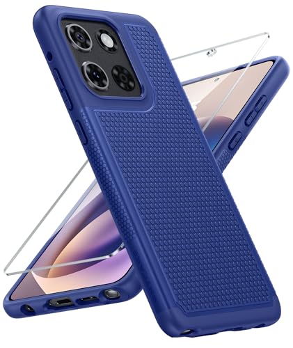 Image of FNTCASE for Moto G Stylus 2026 /2025 Case: Motorola G Stylus 2025 Case 14FT Military Grade Drop Protection with Screen Protector Shockproof Non-Slip Matte Dual Layer Phone Cover - 6.7 inch (Navy Blue)