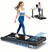 CHAOKE Walking Pad Treadmill with 9% Incline, 10KM/H Under Desk Treadmill for Home Office 2.75HP Quiet Motor Running Machines Max 330LBS Capacity with 12 HIIT Programs and Remote Control