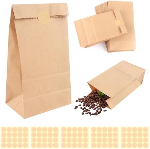 Ruby - 100Pcs Sacchetto Di Carta Marrone Kraft Sacchetti - Foto 12