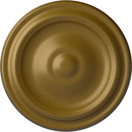 Image of 9 5 /8 inchOD x 1 1 /8 inchP Maria Ceiling Medallion (Fits Canopies up to 1 3 /4 inch), Gold