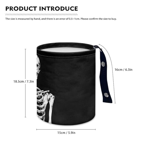 Image of Pensura Cartoon Cactus Car Trash Bag Cute Grocery Organizer Hanging Vehicle Garbage Can Waterproof Multipurpose mini Trash can for car Auto Accessories for Car, Home, Outdoor