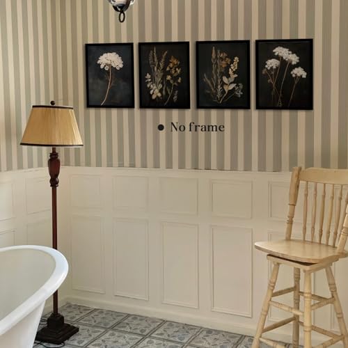 Image of WEFKODO Vintage Moody Botanical Dark Cottagecore Decor Wall Art Prints 8x10