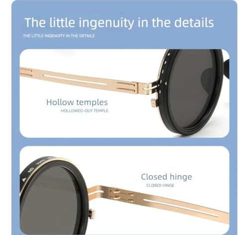 Image of Arcanine Adjustable Tint Sunglasses, 1-9 Gears Polarized Glasses with ND Filter Lenses for Men, Beach, Fishing, Driving.
