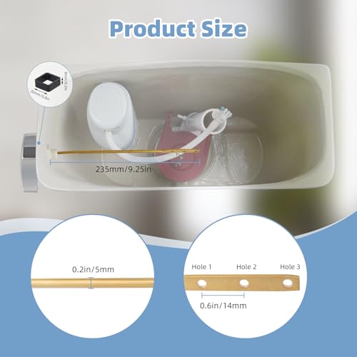 Image of Hibbent Toilet Handle Replacement Compatible with TOTOTHU004-CP Trip Lvr for ST701, CST854, CST884,Side Mount Toilet Flush Handle, Flush Tank Lever, Chrome