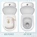 DELORIGIN 14pcs Toilet Splash Guard Self Adhesive Pee Guard Pad Toilet Seats Cover Pad Toilet Mats Toilet Keep Clean Guard Potty Training Mat for Men Washroom Lavatory Restroom Hotel Public Toilet