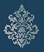 Large Wall Damask Stencil Faux Mural Design #1011 (11" x 13 1/4" )