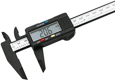 LSHAZI03590 New 150Mm 6Inch Lcd Digital Electronic Carbon Fiber Vernier Caliper Gauge Micrometer