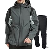 [アオキ アウトドア] レインウェア レインスーツ 上下セット ゴルフウェア ウィンドブレーカー マウンテンパーカー 防水 メンズ カッパ 透湿 防水 軽量 防風