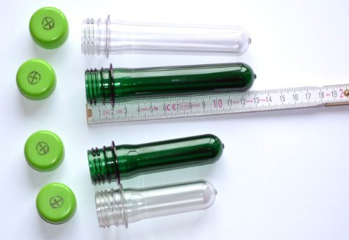 100 x Petling klar und grün gemischt mit farbigen Deckel FTF Geocaching Versteck, Petlinge, Preform, PET Preform, Logbücher, Probengefäß, 25 ml, Produkt proben, Fasching, Röhrchen