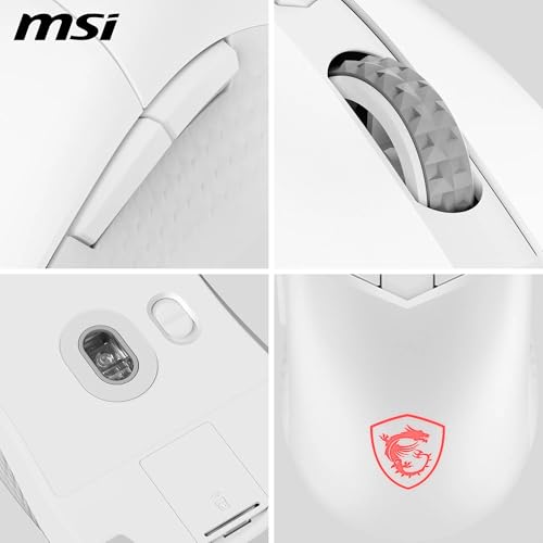 MSI Versa 300 Wireless Jouer Droitier RF Wireless + Bluetooth + USB Type C Optique 8000 DPI Neuf - vue 9