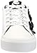 Karl Lagerfeld Paris Women's Georgia Sneaker with Flower Embellishments, Bright White/Black, 9