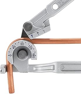 Bonvoisin Manual Tube Bender 3 in 1 0-180 Degrees Copper Tubing Bending Tools for Copper, Brass, Aluminum and Soft Metal (1/45/163/8)