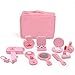 Produktbild Linbing666 Mädchen Makeup Spielzeug, Pretend Cosmetics Pädagogisches Spielzeug Holz Makeup Toys Set (10 Stück), mit Aufbewahrungstasche, 3 4 5 6 7 8 Jahre alte Mädchengeschenke