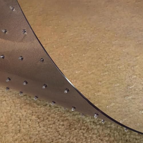 RESILIA Clear Vinyl Floor Runner for Deep Pile Carpet, 27"x2