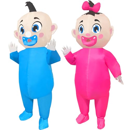 Timisea Giant Inflatable Baby Costume, Blow Up Baby Costumes,Costume Gender Reveal, Party Cosplay Gender Party