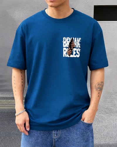 Image of AUSK Baggy Hip-Hop T-Shirt for Men - Graphic Printed T Shirts || Oversized Men Tshirt || T-Shirts