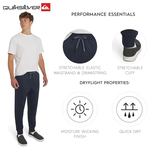 Jogger pants Quiksilver Regular Fit Active Performance en maille jacquard lourde - 4