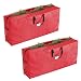 Elf Stor 83-DT5517 Storage Bag for 9 Foot Christmas 2-Pack | Store Extra Large Trees up to 17 Feet in Red
