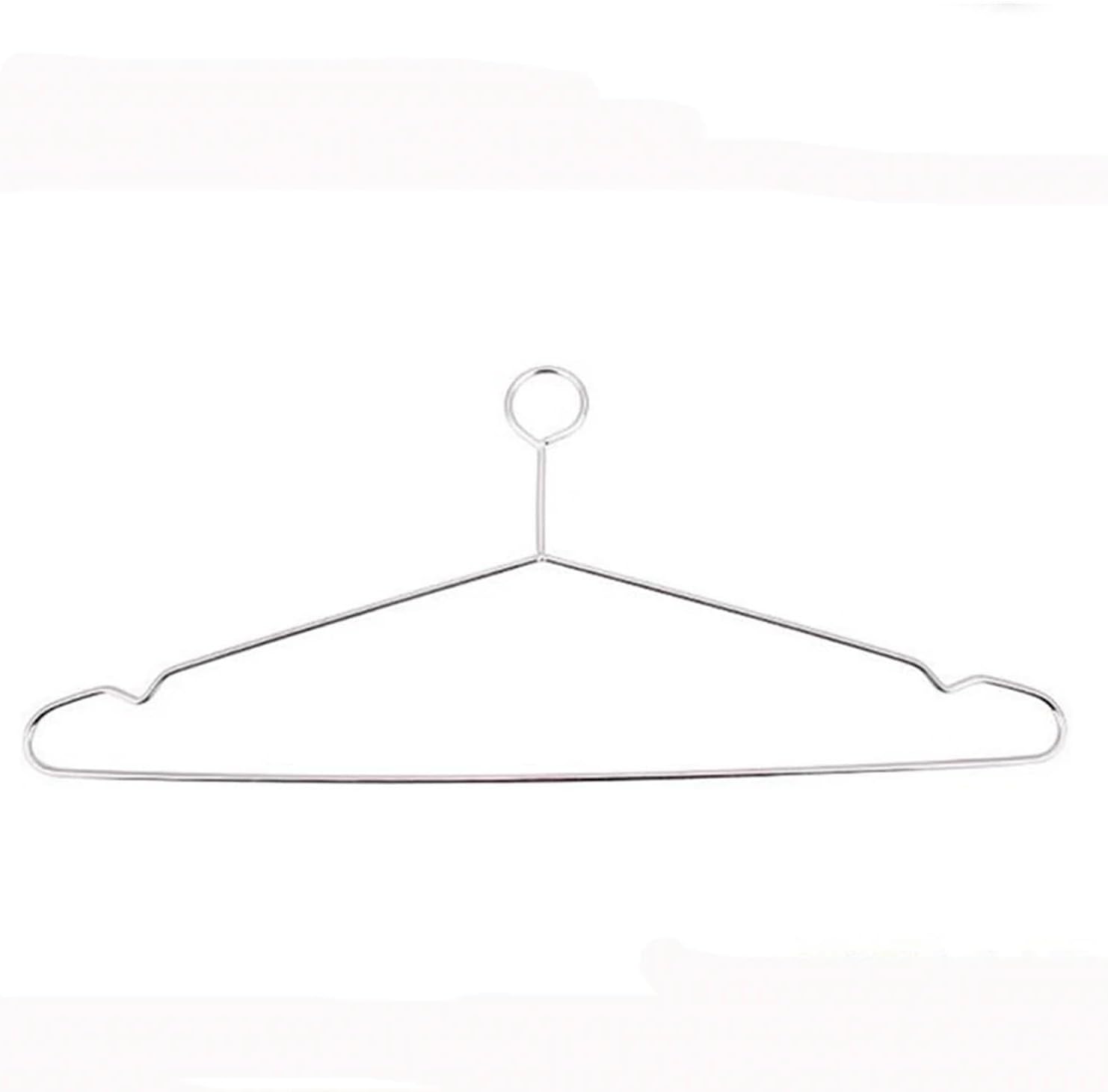 10 PCS Anti-Theft Stainless Steel Clothes Hanger with Security Hook Metal for Hotel Used Closet Organizer for Coats, Jackets,Suits
