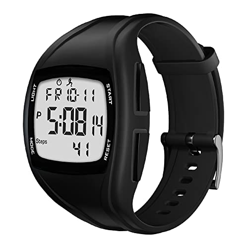 Digital Sports Wristwatch For Outdoors Waterproof With Step Counter 3D Pedometer Countdown Stopwatch Alarm With Led Backlight #TOP9