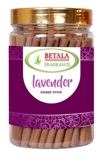 Image of Betala Fragrance Lavender Flavour Dhoop Sticks, Pack of 800 g Dhup Stick with Holder Stand (800 Gm)