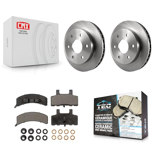 Transit Auto Front Disc Brake Rotors And Ceramic Pads Kit Replacement For K1500 Chevrolet GMC K2500 Tahoe Yukon Suburban Blazer Cadillac Escalade K8T-100095 by Transit Auto - Used condition - CA$111.09