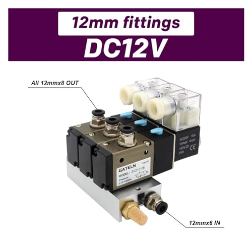 Base de collecteur bloc d'électrovanne sans bruit avec raccords - 3