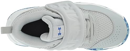 Under Armour Pre School Zone Basketball 2 Shoe, (102) Mod Gray/Midnight Navy/Team Royal, 1 US Unisex Little Kid | Image 4