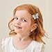 choicbaby 24pcs Toddler Hair Clips Small Knitted Snap Hair Clips Non Slip Wrapped Butterfly Hair Barrettes Accessories for Toddler Baby Girl Infant Kids