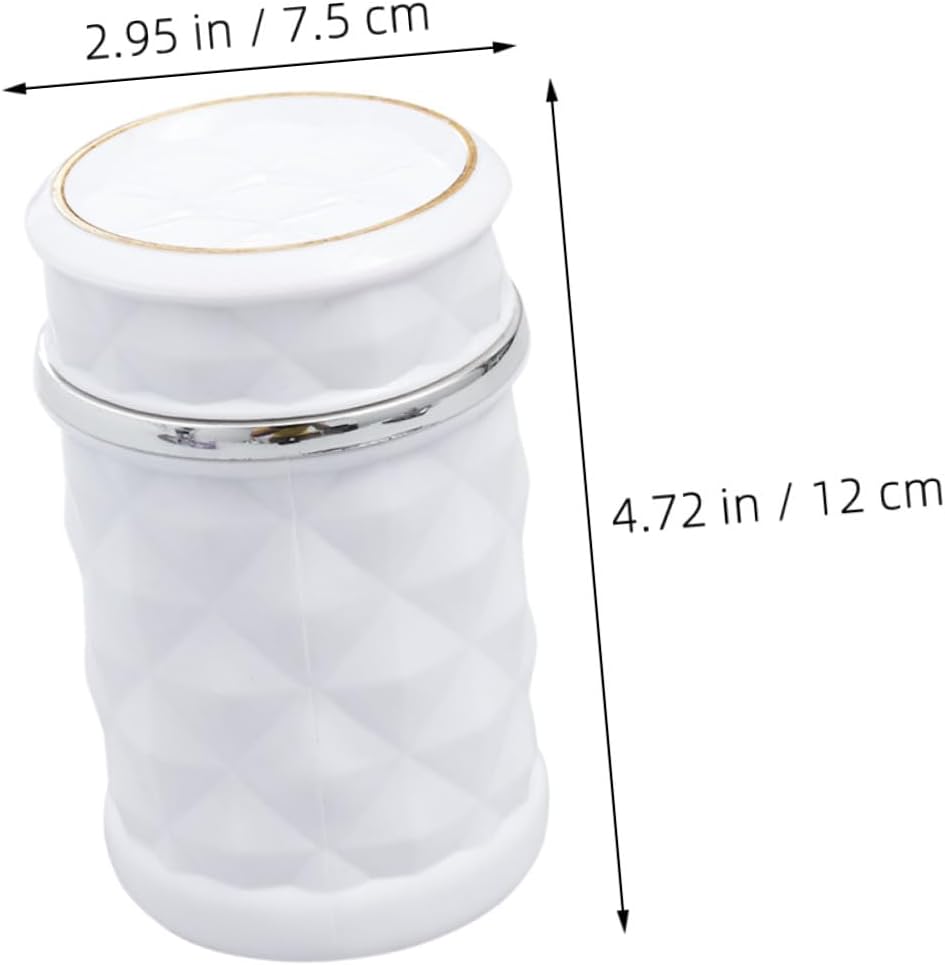 2pcs Portable Car Ashtray with LED Light Creative Diamond-cut Design Indoor Outdoor Cigarette Ash Holder Compatible with Private Cars Suvs and Business Vehicles