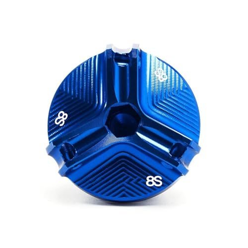 Tapa de depósito delantera y tapón de aceite para Suzuki GSX8S: protección azul