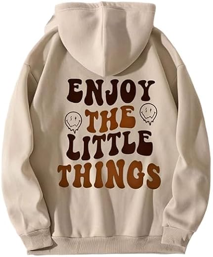 NEOAMBER Hooded Neck Long Sleeves Sweatshirt with Kangaroo Pocket Hoodie for Women's