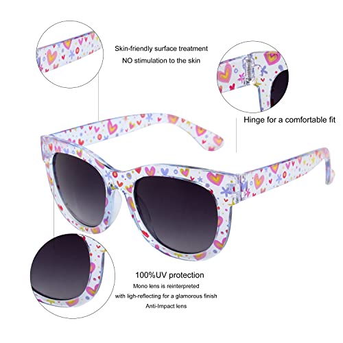 KENBO Kids Sunglasses for Girls UV Protection Toddler Sunglasses4