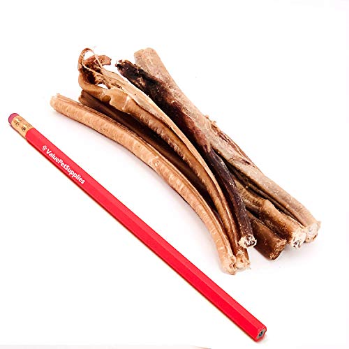 Valuebull Bully Sticks For Small Dogs, Extra Thin 5-6 Inch, Varied Shapes, 50 Count - All Natural Dog Treats, 100% Beef Pizzles, Single Ingredient Rawhide Alternative #TOP3
