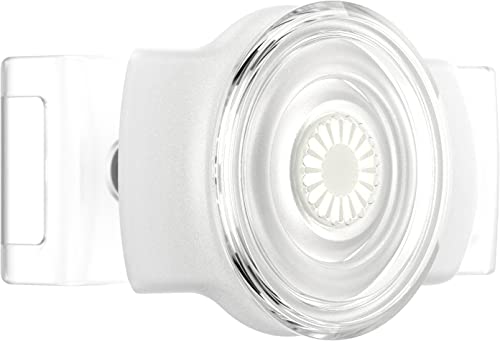 PopSockets Phone Grip & Slide Stretch, Clear - White and Clear