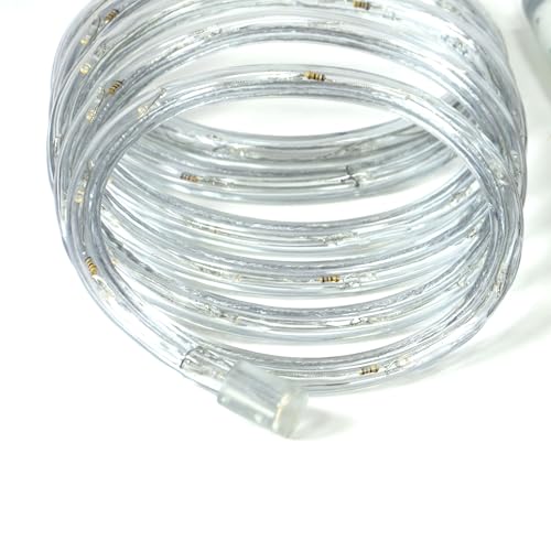 Nipach GmbH 10m 240 LED Lichterschlauch Lichtschlauch warm-weiß – Innen- und Außenbereich – energiesparende Leucht-Dekoration für Garten Fest Weihnachten Hochzeit Gesamtlänge ca. 11,50 m