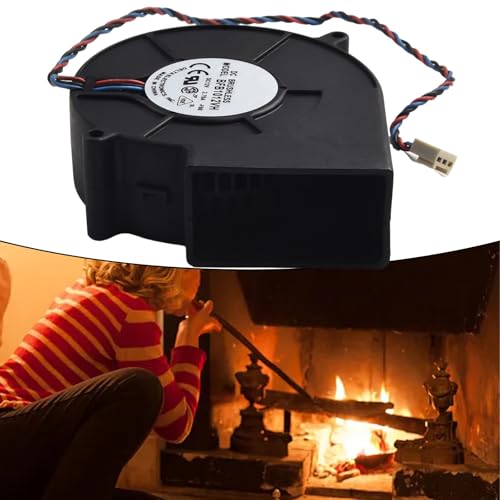 URPIZY Ventola radiale da 12 V con grande volume d'aria e cuscinetto a sfere di precisione a basso rumore, resistente al calore, per barbecue, aria calda e sistemi di scarico, alloggiamento in fibra