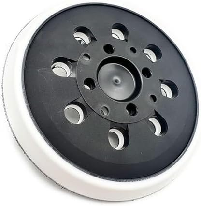 Sanding Disc 125 mm, PU, Black, 60 Grit, Compatible with Angle Grinder, 125 mm Arbor Hole, 8-Hole Dust Absorption, Velcro Backing Pad, Bosch PEX 300 AE/PEX 400 AE Compatible