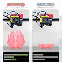 iSANMATE Clear Hohe Geschwindigkeit PLA Filament, Transparent 1.75+/-0,02mm PLA Filament, 3D Hoher Wirkungsgrad Drucker Filament 1kg Spule, 30-300mm/s – Ansicht 3