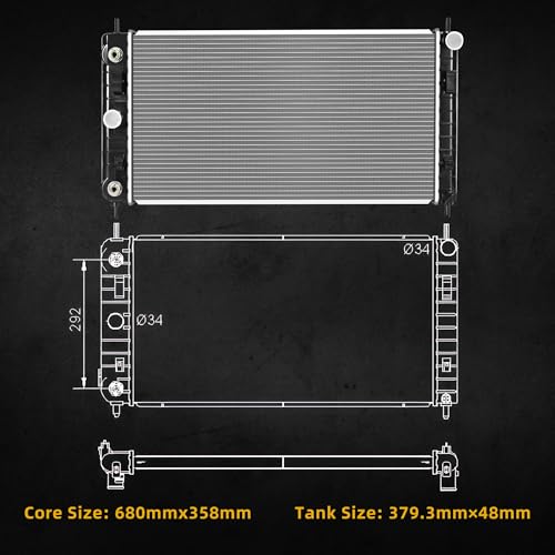 DWVO Complete Radiator Compatible with 2008-2012 Chevrolet Malibu by DWVO - Used condition - Image 5