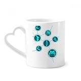 beatChong Knochenbau Illustration Mensch Kaffeetasse Keramik Keramik-Tasse mit Herz Griff 12 Unzen Geschenk
