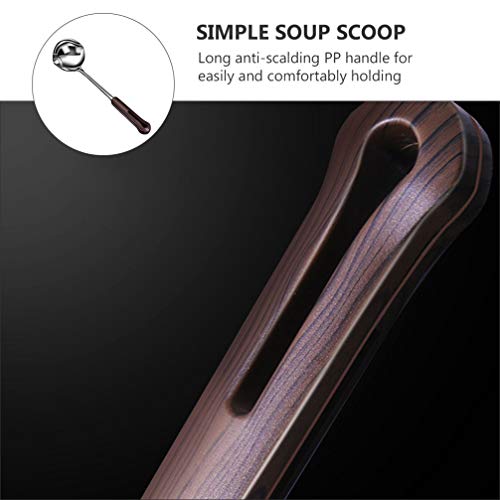 Yardwe 2PCS 304 Concha De Sopa De Aço Inoxidável Colheres Colheres de Separadores de Óleo Filtro de