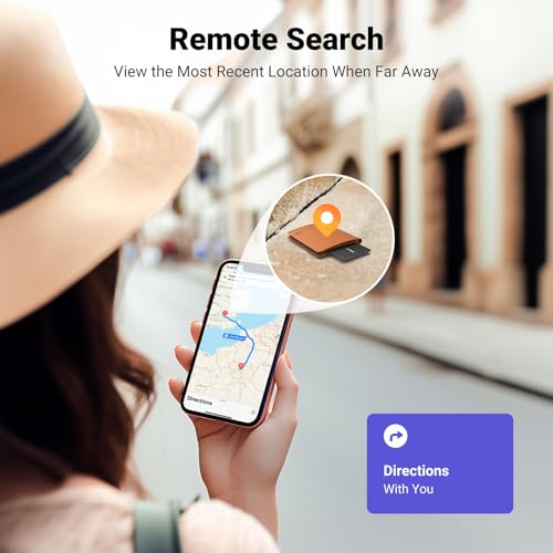 كارت تتبع ذكي فايندر سليم متوافق مع آبل فايند ماي (اي او اس فقط)، متتبع بلوتوث، مقاوم للماء IP68، مكتشف محفظة قابل لإعادة الشحن، بطاقة تتبع سمارت تاغ للمحفظة وجوازات السفر والأمتعة من يو جرين