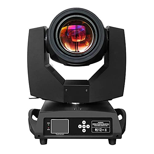 IMRELAX 7R 230W Beam Moving Head Light 17 Gobos and 14 Colors DJ Light for Stage Disco Nightclub, with Clamp Base
