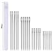 Lot de 20 aiguilles à coudre à gros chas avec tube de rangement transparent 17,5 cm, 15 cm, 10 cm, 8,9 cm