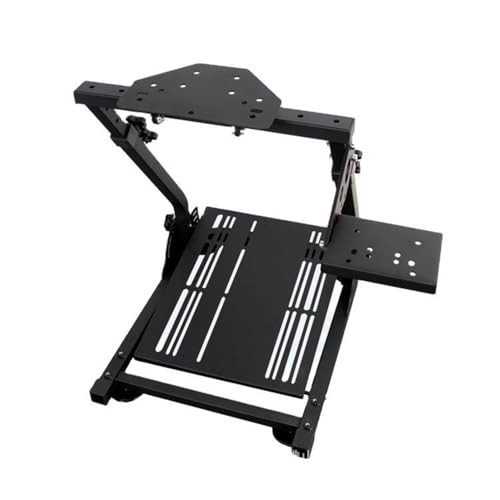 Soporte plegable ajustable para rueda de carreras con barras de refuerzo para una mejor experiencia de simulación de conducción