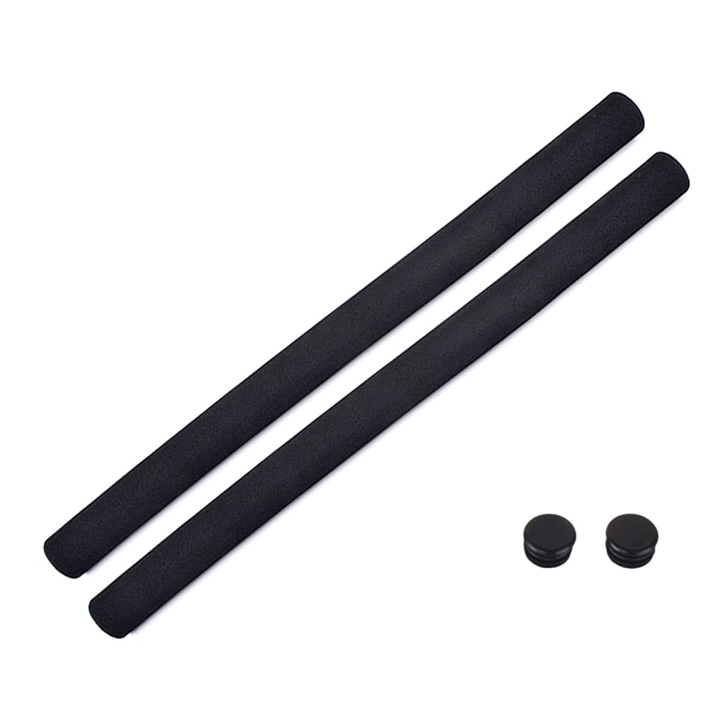 Elnwnnkc 1 Pair Bicycles Handlebar Grip Soft Sponge Cover Bike Handle Grip Cover Cycling Handle Grips with End