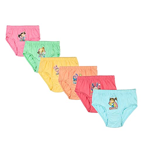 Image of Red Rose Girl's Cotton Little Masha Printed Underwear | Panties for Girls (Pack of 6)