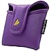 Gbourly Square Purple Golf Club Colorful Skull Skeleton Mallet Putter Head Cover Magnetic Closure Heel Shafted Satin Pattern PU Leather Headcover