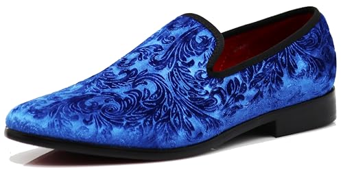 Mocasines vintage de terciopelo para hombre SPT03 zapatos de vestir 2